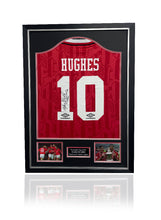 Load image into Gallery viewer, Mark Hughes Manchester United 92/94 signed framed shirt