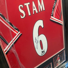 Load image into Gallery viewer, Jaap Stam Manchester United 1999 signed framed shirt