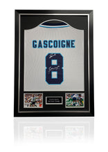 Load image into Gallery viewer, Paul Gazza Gascoigne Euro 96 signed framed England shirt