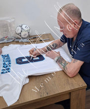 Load image into Gallery viewer, Paul Gazza Gascoigne Euro 96 signed framed England shirt