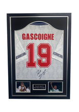 Load image into Gallery viewer, Paul Gascoigne Italia 90 Signed Framed England Shirt