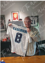 Load image into Gallery viewer, Paul Gazza Gascoigne Euro 96 signed framed England shirt