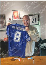 Load image into Gallery viewer, Paul "Gazza" Gascoigne Rangers Signed Framed Football Shirt