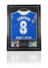 Load image into Gallery viewer, Frank Lampard signed framed Chelsea shirt back signed
