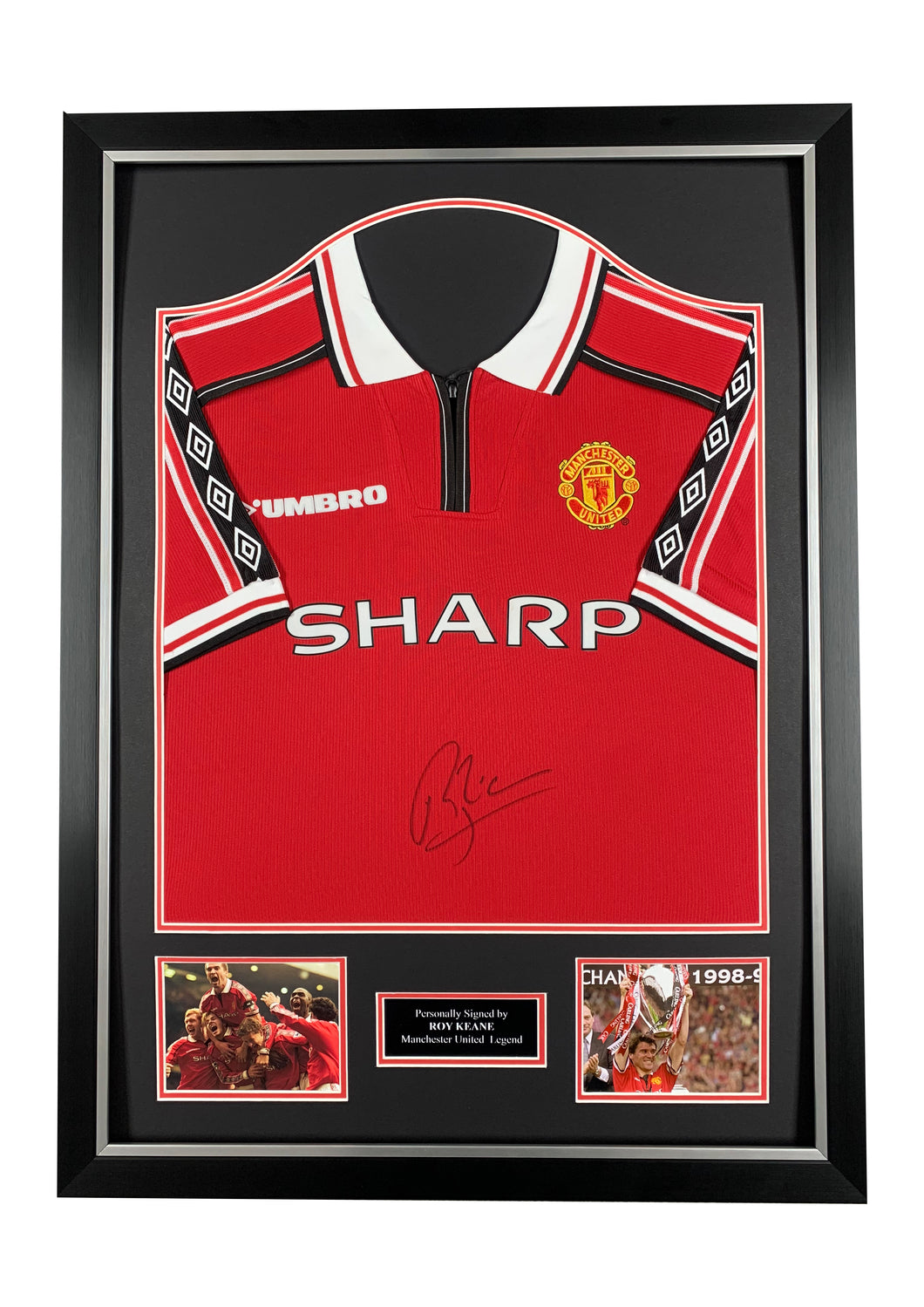 Roy Keane Manchester United 1999 signed framed shirt