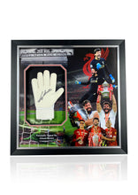 Load image into Gallery viewer, Alisson Becker Liverpool FC signed framed glove deluxe montage
