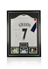 Load image into Gallery viewer, Stelios Giannakopoulos signed framed Bolton Wanderers football shirt
