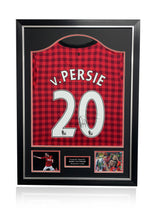 Load image into Gallery viewer, Robin Van Persie Manchester United signed framed football shirt
