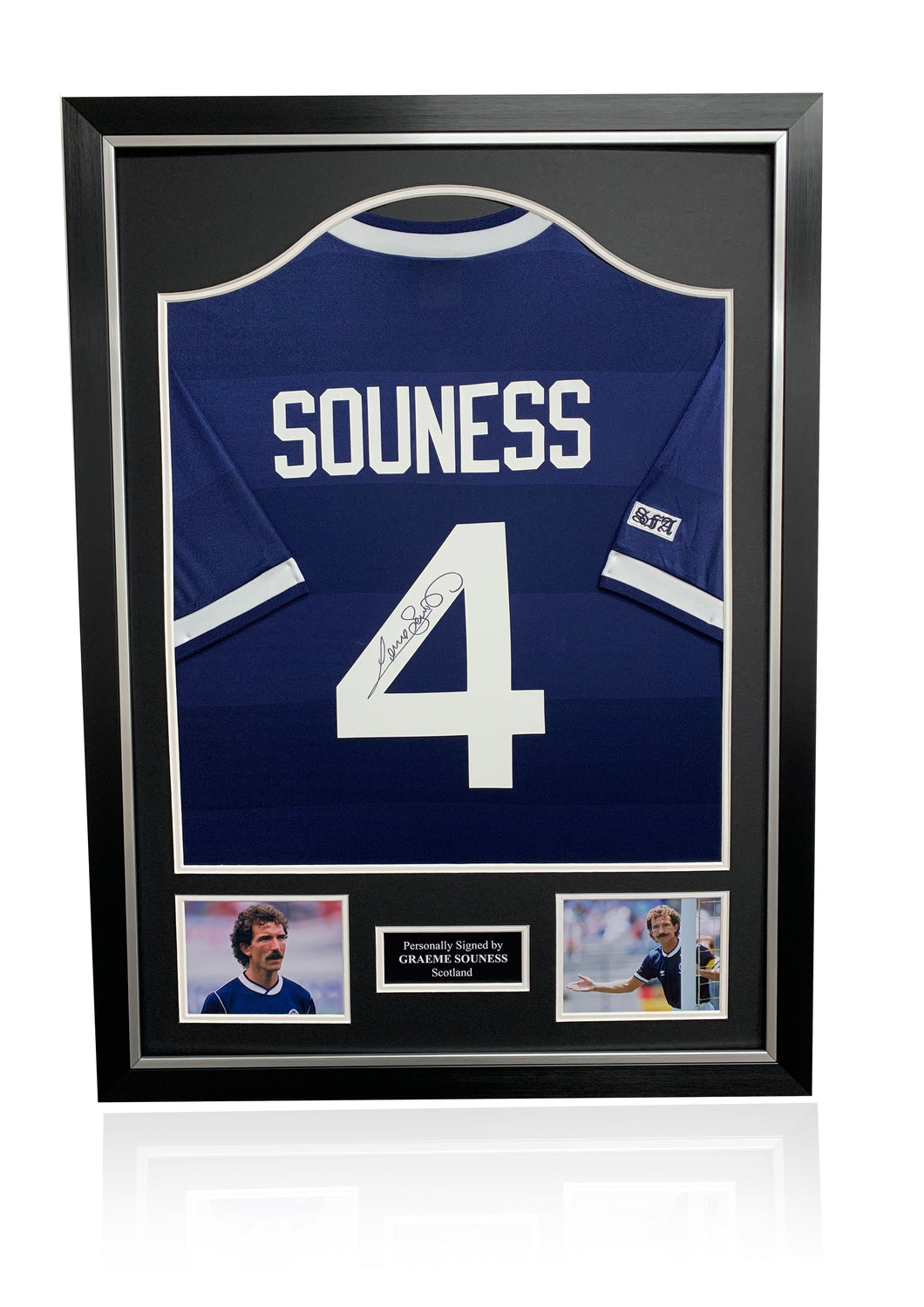 Graeme Souness Scotland signed framed shirt
