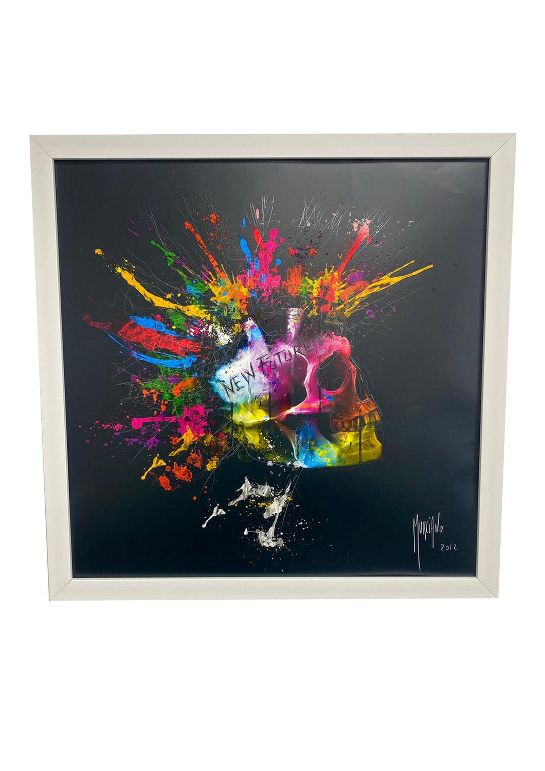 Murciano skull framed wall art