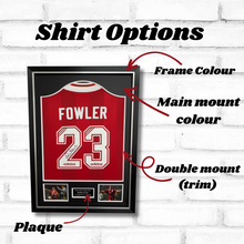 Load image into Gallery viewer, Gold Deluxe Shirt Framing Package
