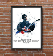 Load image into Gallery viewer, Noel Gallagher Oasis band music print
