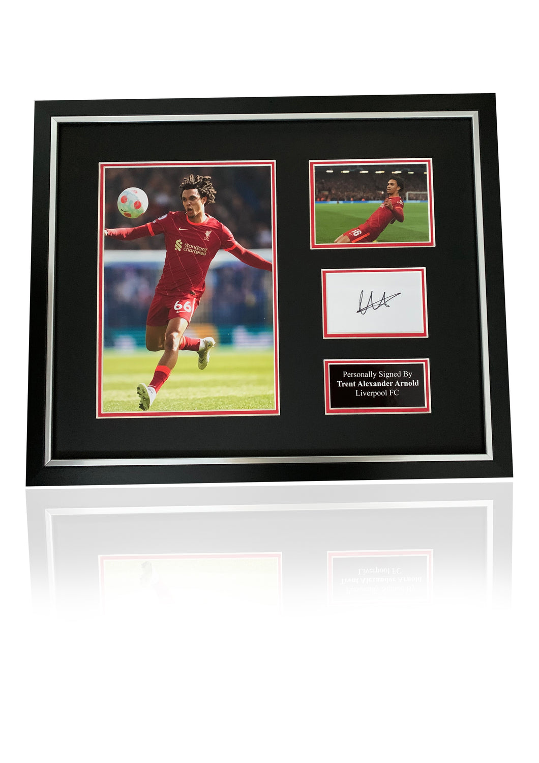 Trent Alexander Arnold Liverpool FC framed signed card photo montage