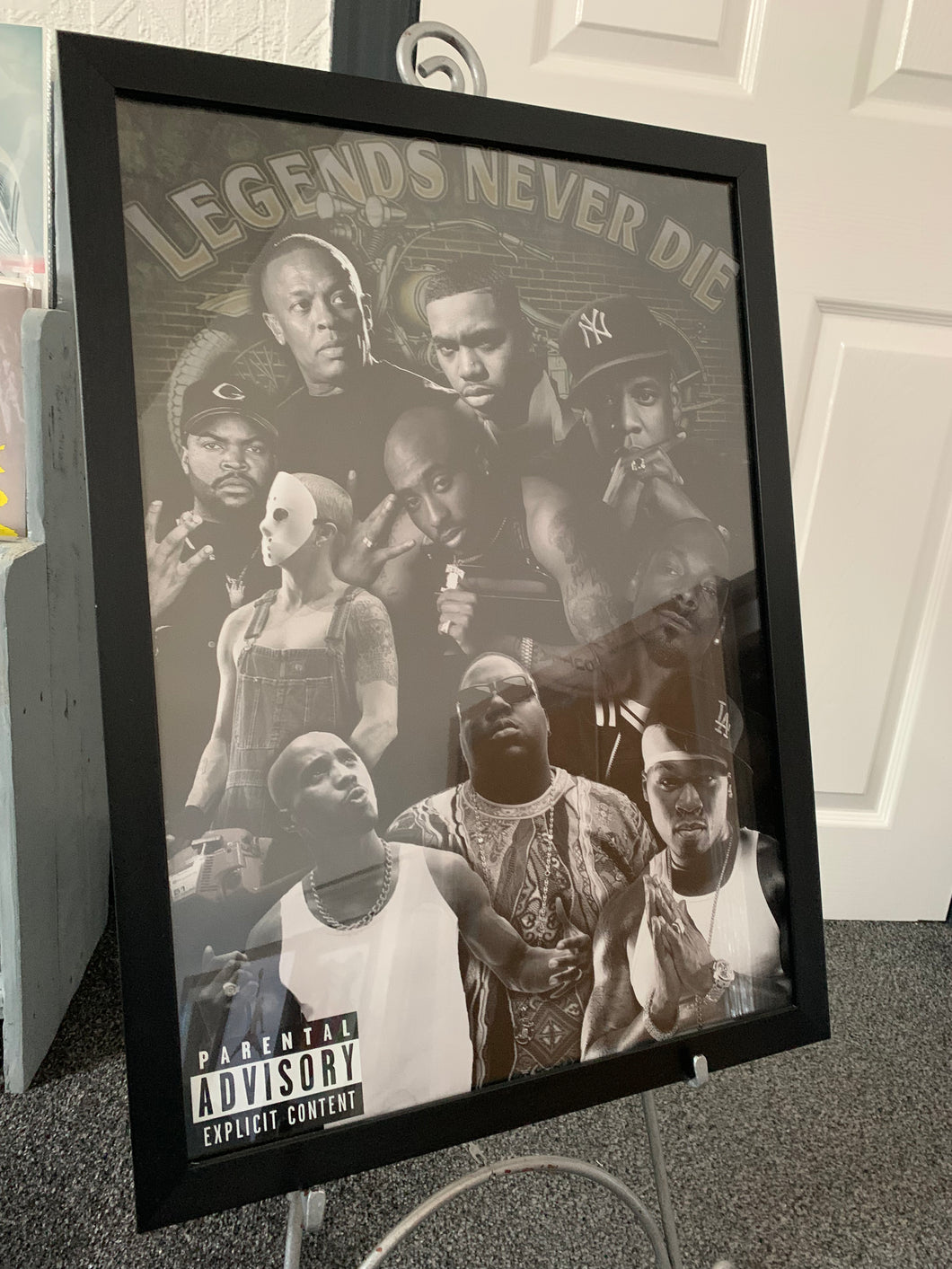 Hip hop legends A2 framed wall art