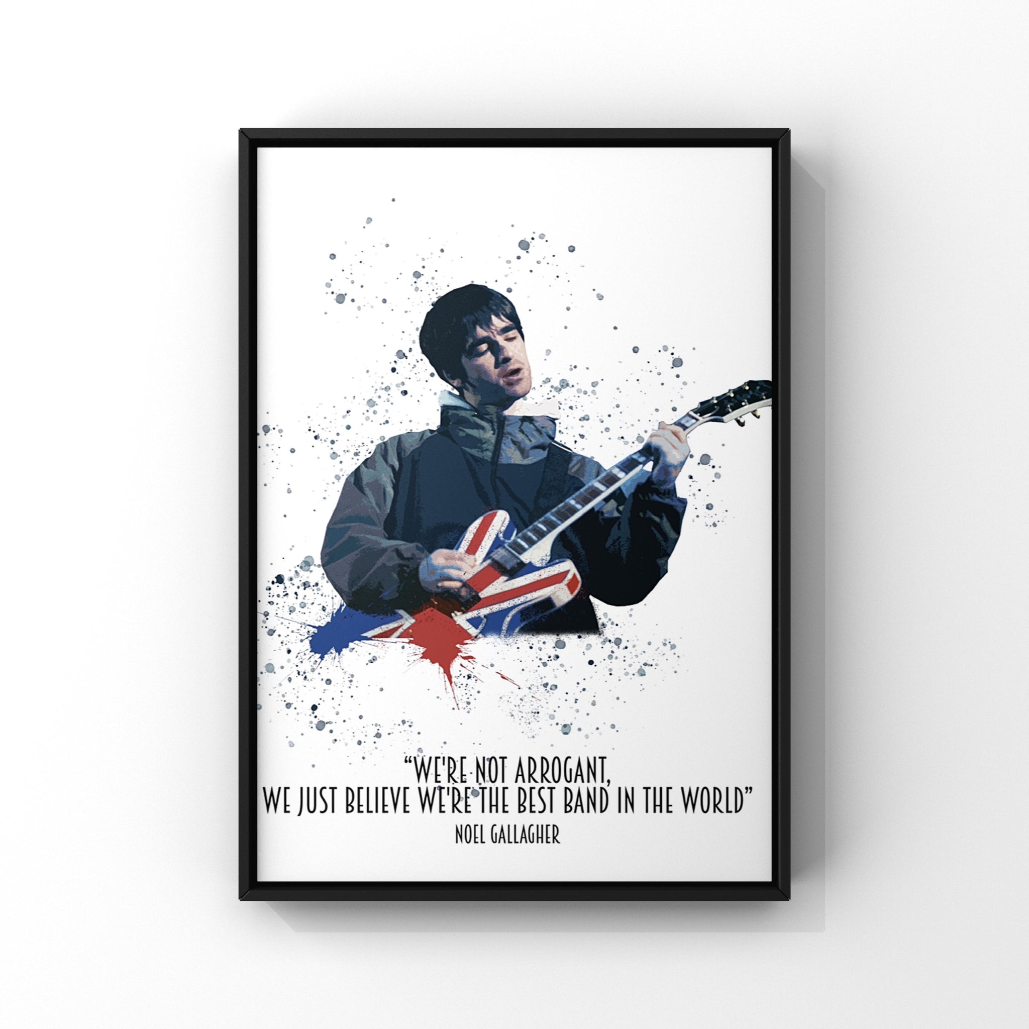 Noel Gallagher band music print – The White Wall Gallery and Framers