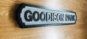Goodison Park (Everton FC) Football Vintage Street Sign