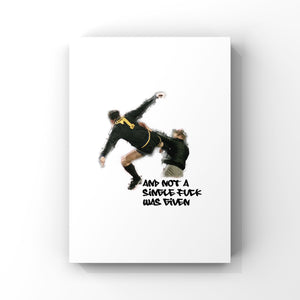Eric Cantona kung fu kick print