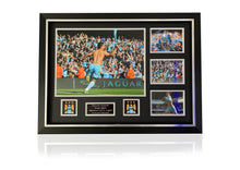 Load image into Gallery viewer, Sergio Aguero framed signed photo montage
