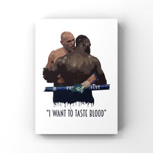 Load image into Gallery viewer, Tyson Fury The Gypsy King v Deontay Wilder print
