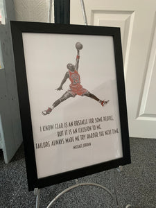 Michael Jordan A3 framed wall art