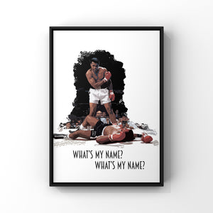 Muhammad Ali boxing legend print