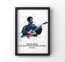 Load image into Gallery viewer, Noel Gallagher Oasis band music print
