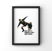Load image into Gallery viewer, Eric Cantona kung fu kick print
