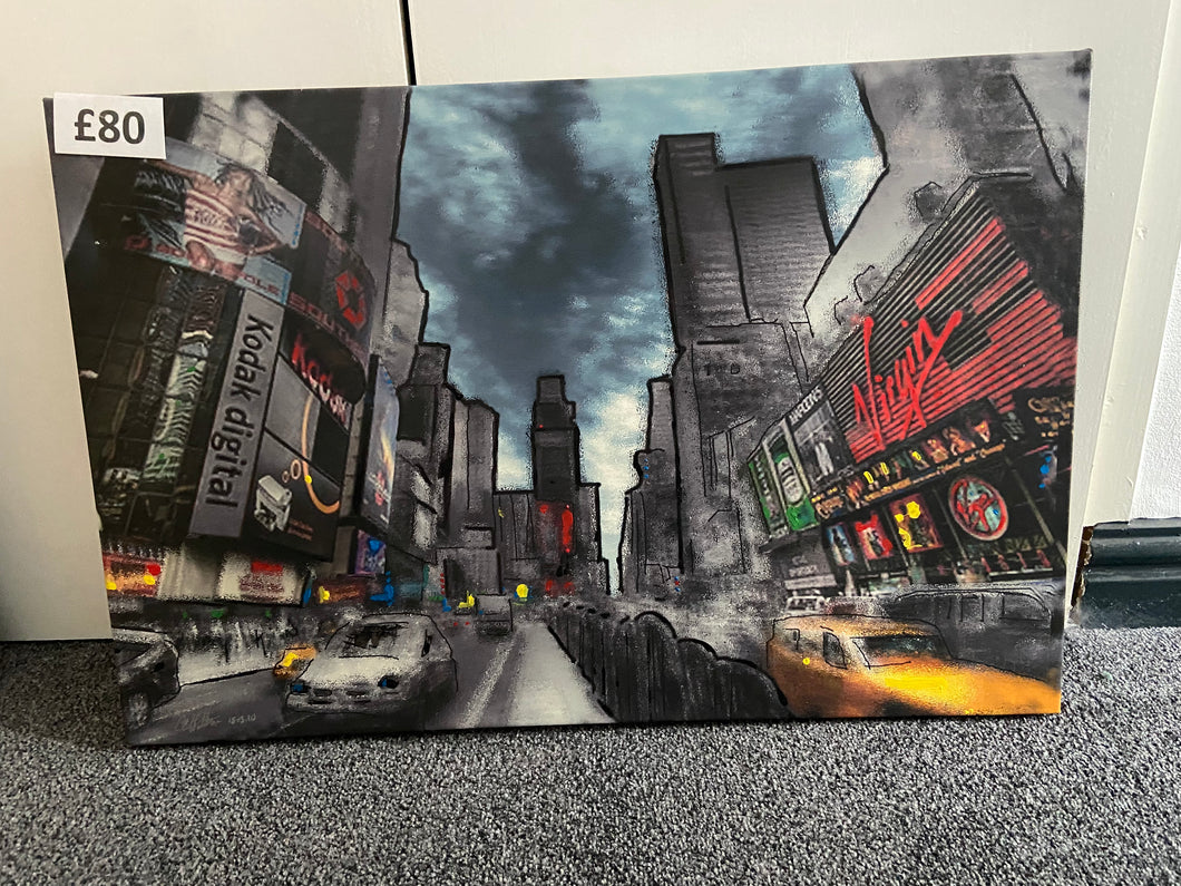 New York original hand painted canvas wall art