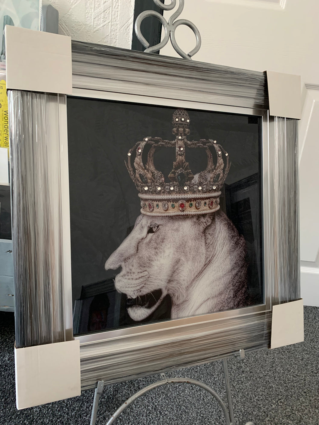 Lioness print framed wall art