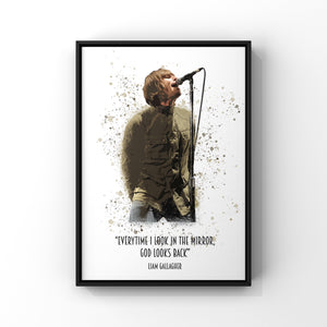 Liam Gallagher Oasis band print