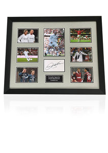 David Beckham signed framed photo montage