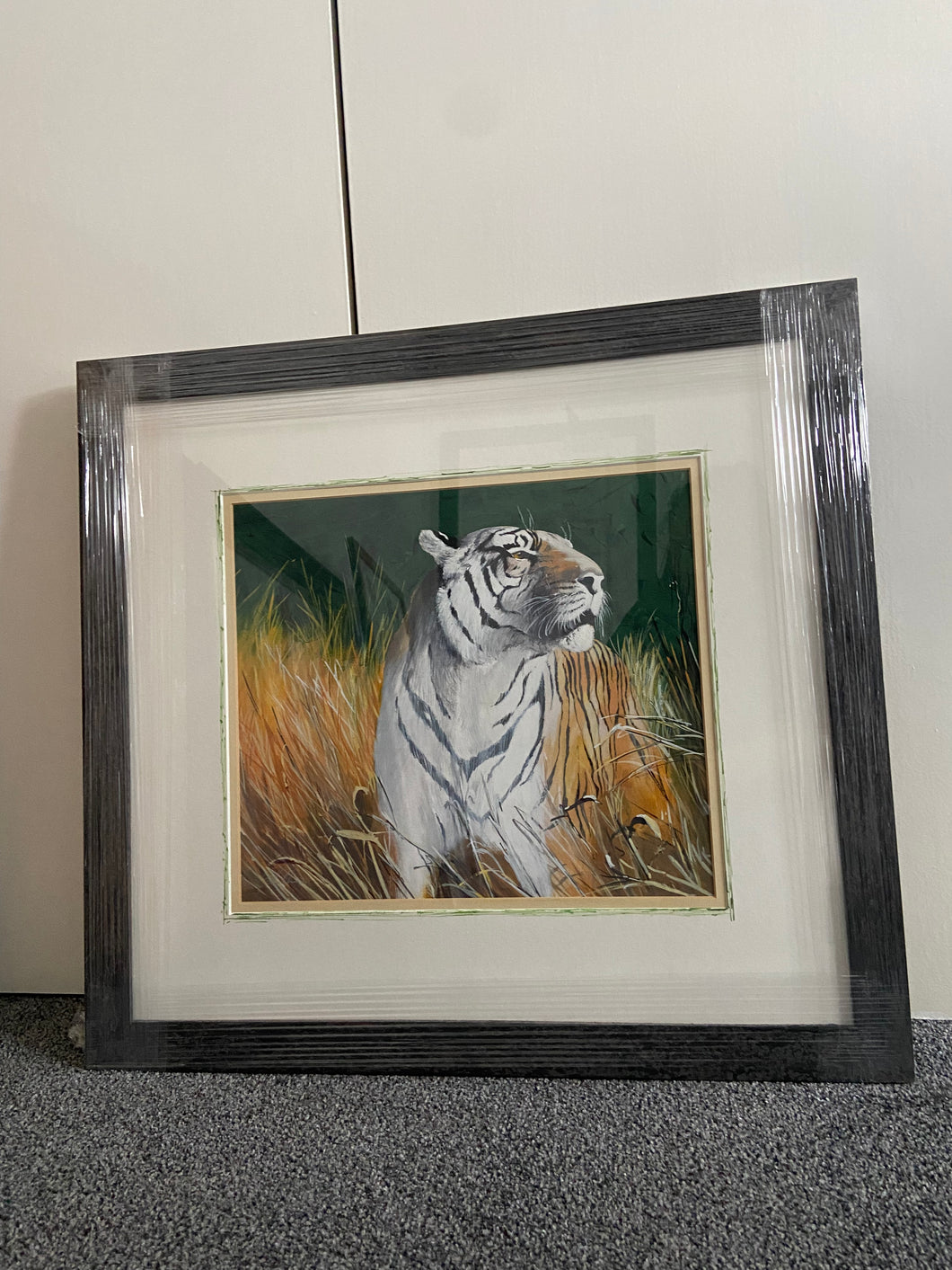 Tiger original framed wall art